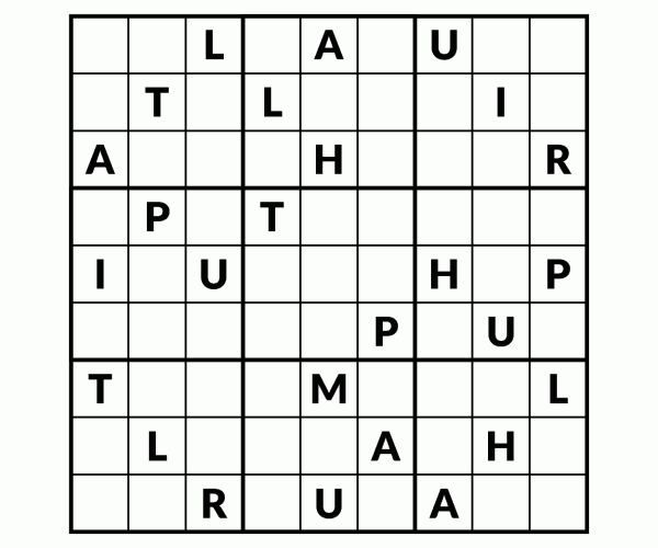 Free printable alphabetical sudoku puzzles buildingress